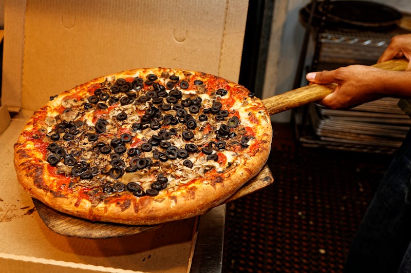 Via 313 Detroit-style pizza fresh from the oven